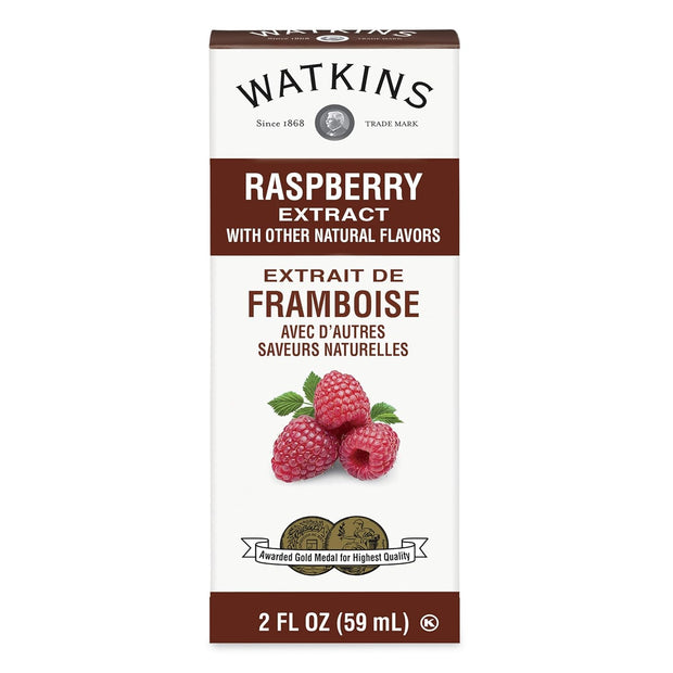 Watkins Raspberry Extract with Other Natural Flavors, 2 oz. Bottles, Pack of 6 (Packaging May Vary)