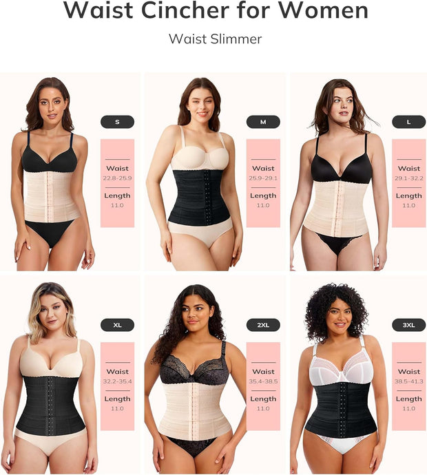LODAY Segmented Waist Trainer for Women Corset Shapewear Waist Cincher Tummy Control Body Shaper