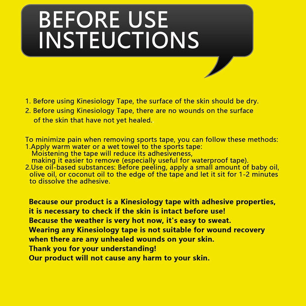 Kinesiology Tape for Wrist Precut, 12pc Waterproof & Breathable Bowling Wrist Tapes, Hypoallergenic Latex-Free Elastic Athletic Tape for Carpal Tunnel, Sports Joints Muscle Support.(Mix)