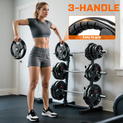 XDDIAS Rubber Weight Plates for Barbell, 2-Inch Olympic Grip Plate for Strength Training, Weightlifting and Bodybuilding in Home & Gym, Solid Cast Iron Weight Plates Pair and Sets