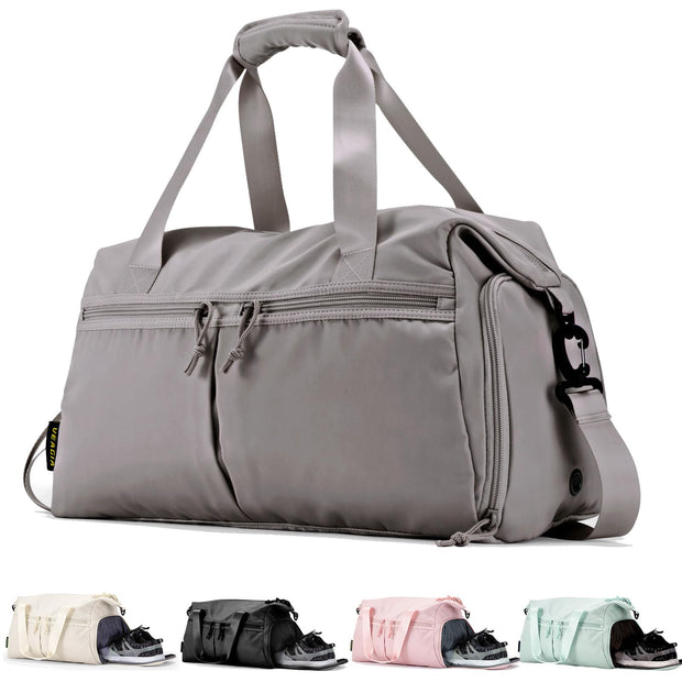 Weekender Duffel Bag with Shoe Compartment And Wet Pocket-Luggage Everyday Overnight Bag for Men and Women Travel-Carry On Gym Bag