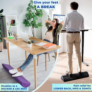 Yes4All High-Density EPP Half Round Back Roller Foam, Exercise Foam Roller for Yoga, Pilates & Stretching - 12, 18, 24, 36 inch