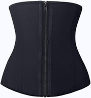 YIANNA Latex Waist Trainer for Women Tummy Control Zipper Underbust Corset Cincher Hourglass Body Shaper