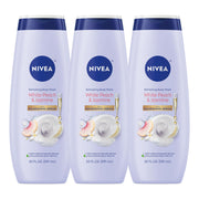 NIVEA Refreshing White Peach and Jasmine Body Wash with Nourishing Serum, Scented Body Wash for Women, Enriched with Provitamin B5 and Vitamin E, 20 Fl Oz Bottle