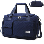 Small Gym Bag for Women, Travel Duffle Bag Carry On Weekender Bag with Shoe Compartment