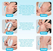 OK TAPE One-Structure K-Tape Patches | Precut for Knee Kinesiology Tape | Pain Relief and Accessories | 10 Pcs and Beige