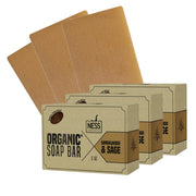 Ness Mens Soap Bar - Smoked OUD Scent - Natural Soap For Men - Mens Bar Soap With Organic Ingredients & Essential Oils - Moisturizing Bar Soap - Handmade In The USA, Cruelty Free, Vegan - 3 Pack