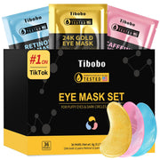 Under Eye Patches (24 Pairs) - 24K Gold Eye Masks Enriched with Abundant Collagen | Diminish Dark Circles and Puffiness | Anti-Aging, Smooth Fine Line, Nourish Skin - Gifts for Women Skin Care