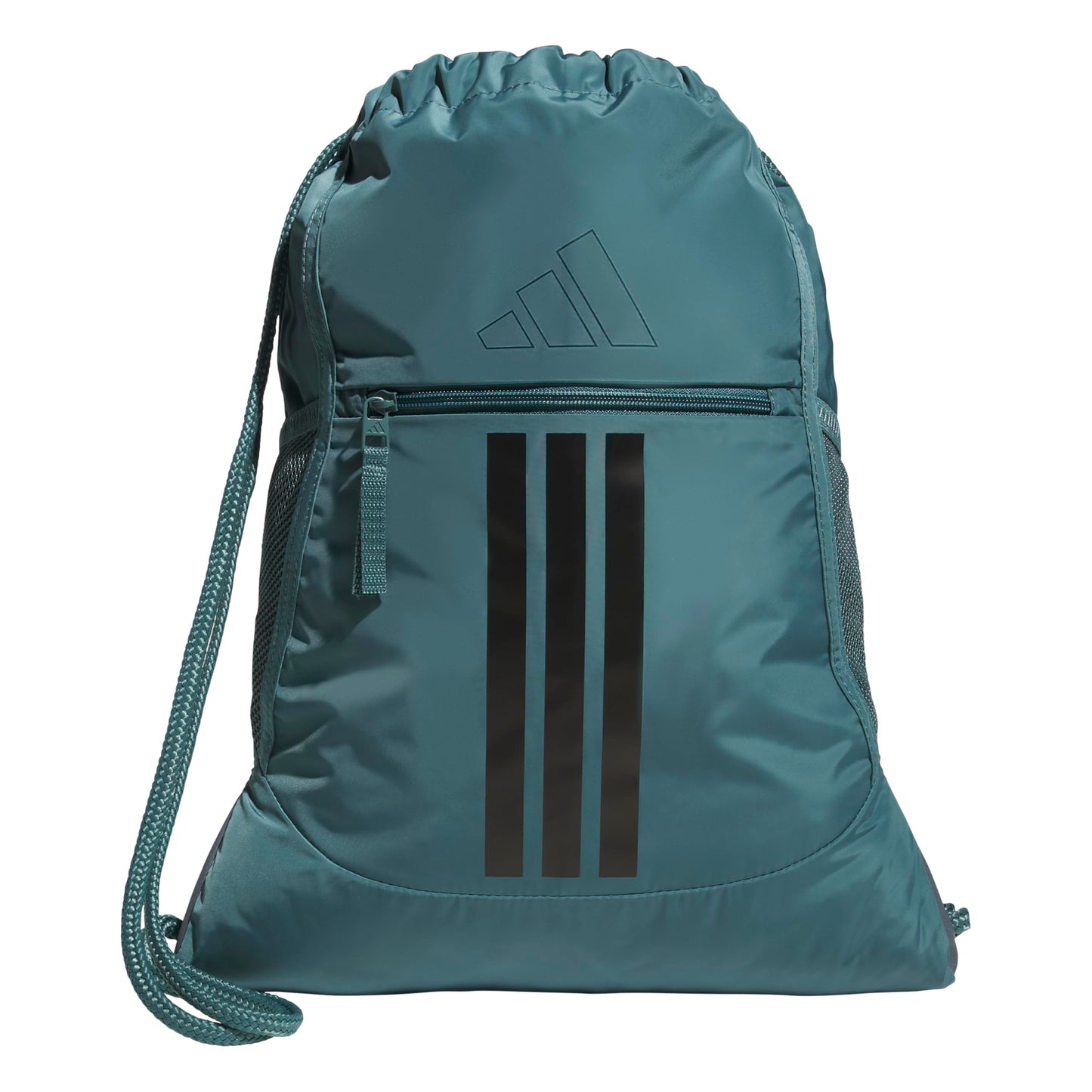 adidas Alliance Sackpack, Drawstring Backpack, Lightweight Small Gym Bag for Women and Men, Black, One Size