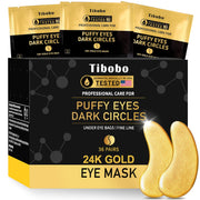 Under Eye Patches (24 Pairs) - 24K Gold Eye Masks Enriched with Abundant Collagen | Diminish Dark Circles and Puffiness | Anti-Aging, Smooth Fine Line, Nourish Skin - Gifts for Women Skin Care