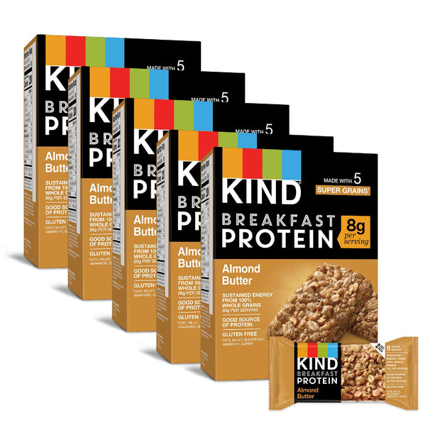 KIND Breakfast Protein Bars, Peanut Butter Banana Dark Chocolate, Healthy Snacks, Gluten Free, 8g Protein, 30 Count
