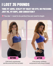 nonogo 1.1LB Weighted Jump Rope for Women – Adjustable 10mm Heavy PVC Skipping Rope for Fitness, Ideal for High-Intensity Training, MMA, Boxing, CrossFit, Weight-loss Workouts