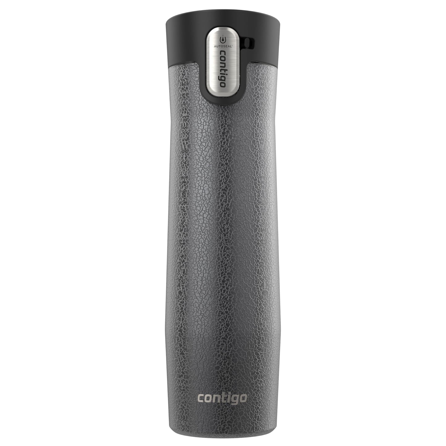 Contigo West Loop Stainless Steel Travel Mug with AUTOSEAL Lid, 16oz., Stainless Steel/Black