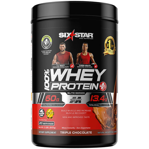 Six Star Whey Protein Powder Plus - Muscle Building & Recovery Formula with Whey Isolate Powder, BCAAs, 30g Protein, Immune Support - Post-Workout Supplement - Kellogg’s Froot Loops Flavor, 1.8 lbs