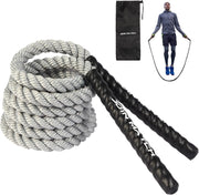 Jump Rope Weight Jump Rope for Fitness, Adult Heavy Exercise Skipping Ropes, Home Gym Workout Equipment Training Set, Thick Rope Suitable for Women&man Improve Strength, Cardio, Training Muscles, Weight Loss