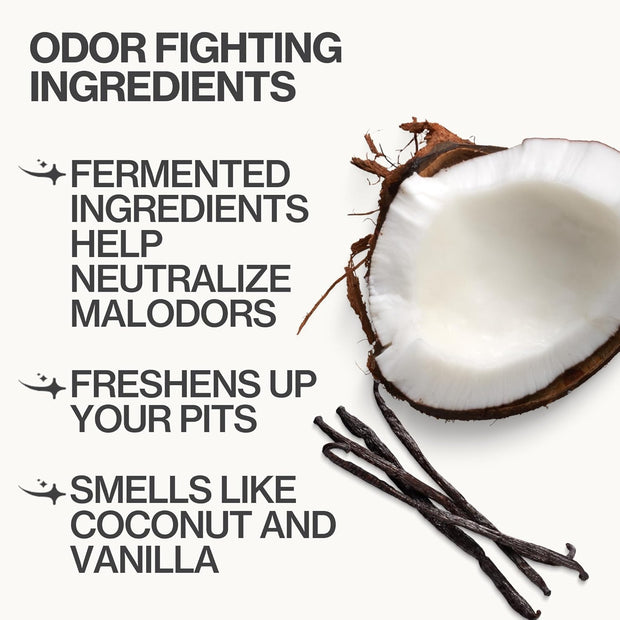 Pacifica Deodorant Wipes - Coconut Milk Underarm & Full Body Deodorant Wipes - Removes Sweat & Oil - Aluminum-Free - Natural Feminine Odor Control Clean Vegan & Cruelty-Free Dermatologist Tested