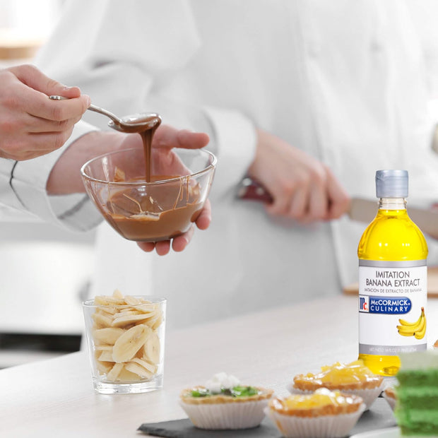 McCormick Culinary Imitation Banana Extract, 16 fl oz - One 16 Fluid Ounce Bottle of Banana Flavoring Extract, Perfect for Baking, Keto, Beverages and More