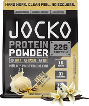 Jocko Fuel Protein Bundle (2 Pack) - Chocolate Peanut Butter (2lb) + Vanilla (2lb) - Supports Muscle Recovery & Growth