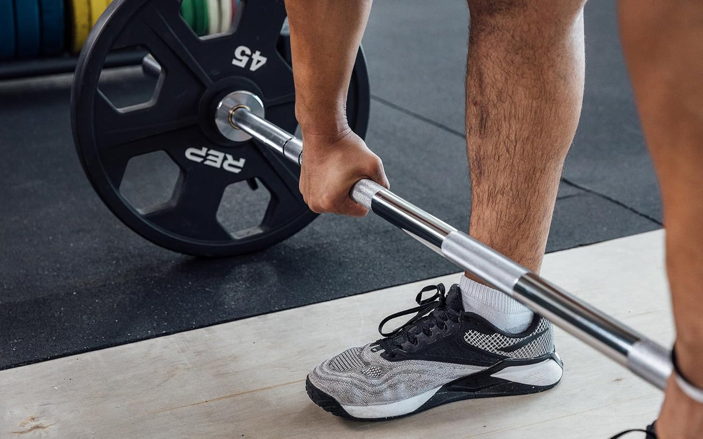 Rep Fitness Barbells- Choose between the Teton Training Barbell (15 or 20KG), Delta Mixed-Use Bar (20KG), Badlands Powerlifting Barbell (20KG)