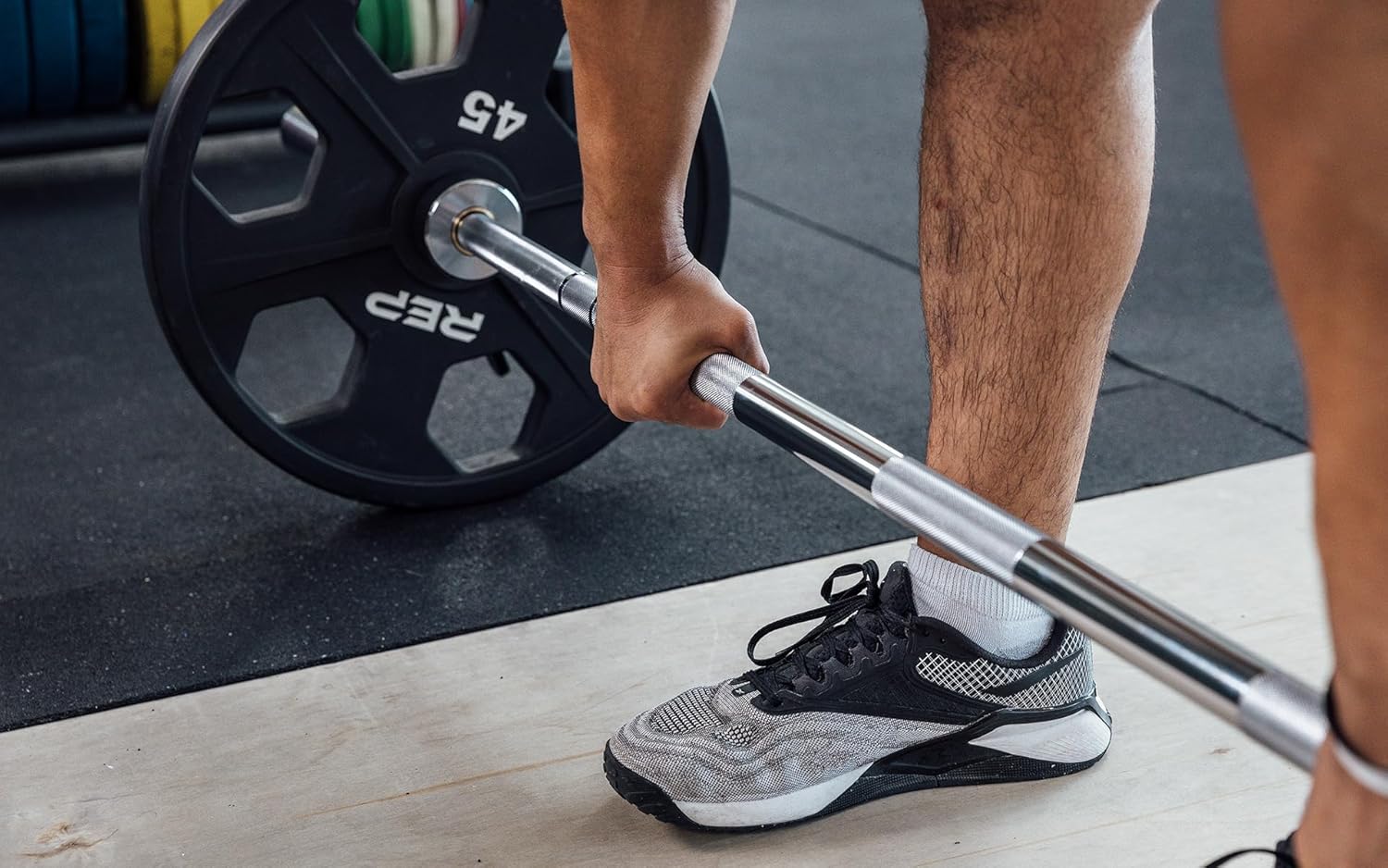 Rep Fitness Barbells- Choose between the Teton Training Barbell (15 or 20KG), Delta Mixed-Use Bar (20KG), Badlands Powerlifting Barbell (20KG)