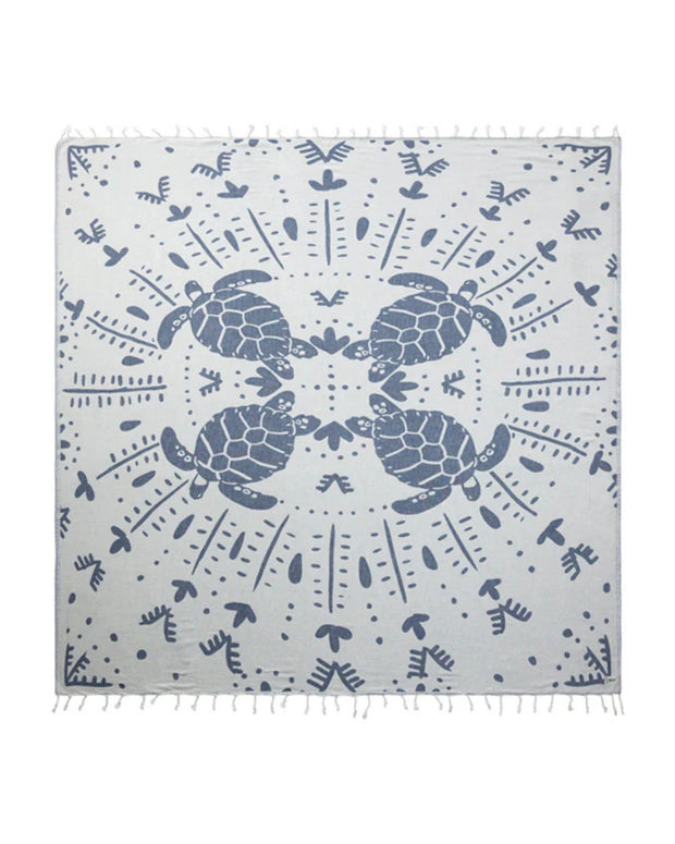 Sand Cloud Turkish Beach Towel - Sand Free - 100% Organic Turkish Cotton Yarn - Quick Dry Towel for Beach, Picnic, Blanket or Bath Towel - As Seen on Shark Tank - Marine Life (Whale Shark)