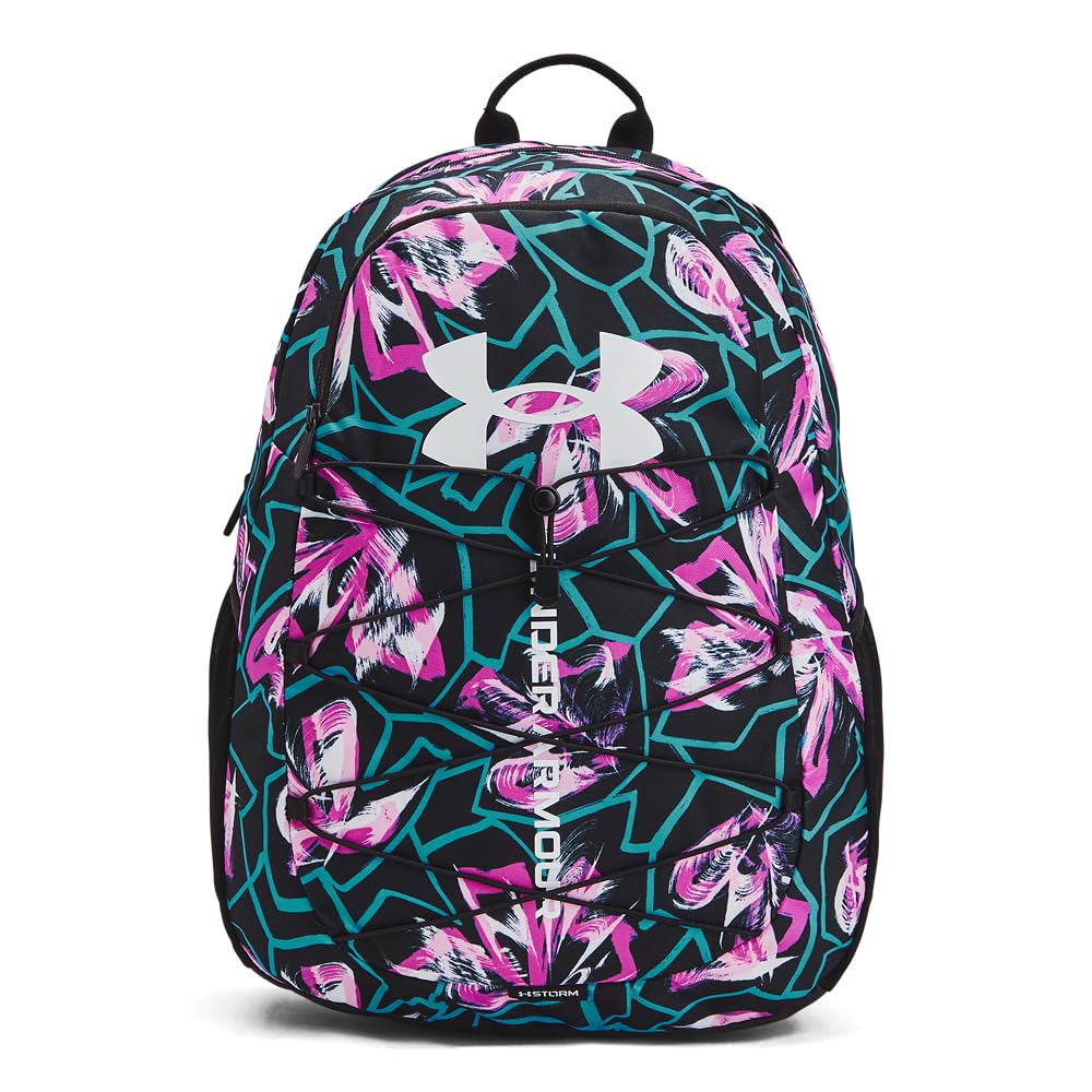 Under Armour Unisex-Adult Hustle Sport Backpack , Black (001)/Silver , One Size Fits All