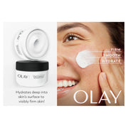 Olay Collagen Peptide Face Moisturizer, Firm & Smooth Cream -Fragrance-Free - Hydrating, Firming, Anti-Aging, Anti-Wrinkle, Firming, Smoothing - Recyclable Sustainable Eco Jar, Non-Greasy, 2 Oz