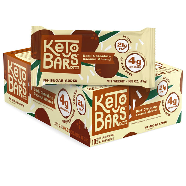 KETO BARS : The Original High Fat, Low Carb, Ketogenic Bar. Gluten Free, Homemade with simple ingredients. [Mint Chocolate, 10 Pack]