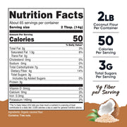 Nutricost Pantry Organic Coconut Flour (2 LB) - Gluten-Free, GMO-Free