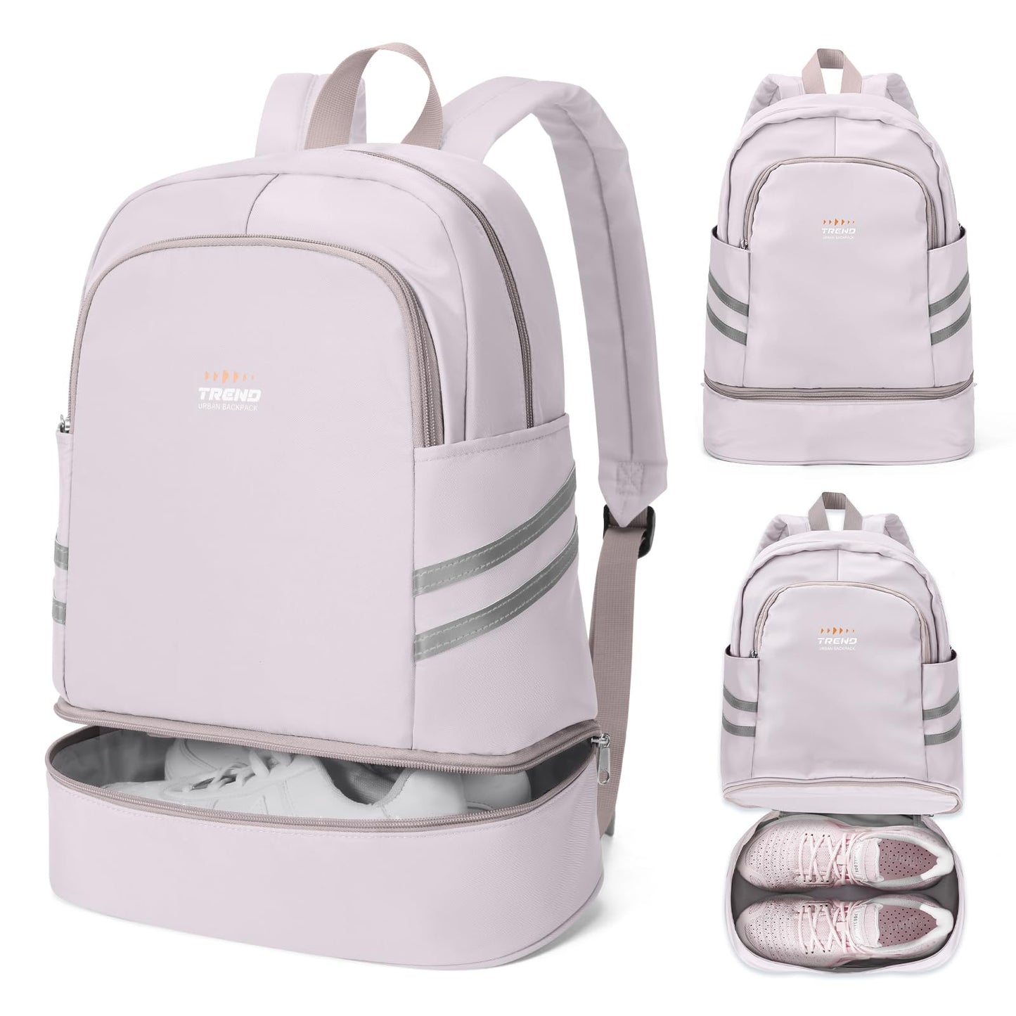 coofay Gym Backpack For Women Waterproof Backpack With Shoe Compartment Lightweight Travel Backpack Sports Backpacks Small Gym Bag