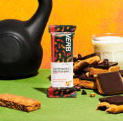 Verb Energy Caffeinated Protein Bar Bundle – Chocolate Chip Peanut Butter & Oatmeal Chocolate Chip – 10g Plant-Based Protein – Vegan, Gluten-Free, 200-Calorie Low Sugar Energy Bars with Organic Green