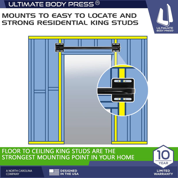 Ultimate Body Press Wall Mounted Doorway Pull Up Bar