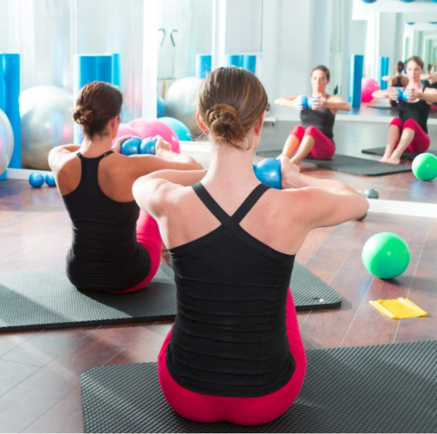 Yes4All Weighted Toning Balls for Exercise, Soft Medicine Balls for Exercise, Pilates, Yoga, Balance, Flexibility, 2-10lbs