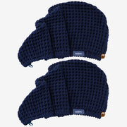 Luxury Japanese Cotton Waffle Bath Towel | Plush, Absorbent, and Quick Dry (Coral Orange, Hand Towel, 32" x 16")