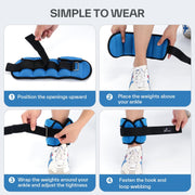 Sportneer Upgrade Adjustable Ankle and Wrist Weights for Women and Men 1-7 lbs / 1-10 lbs Set | Comfortable, Secure Fit for Walking, Running, Fitness, Physical Therapy, Home Gym