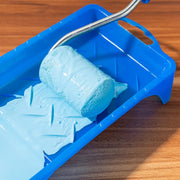 Mister Rui Foam Paint Roller, 8 Pack 4 Inch Paint Roller Kit, Complete 4" Mini Paint Roller Kit with Small Foam Paint Roller Covers, Frame, Tray and Liner for Professional Painting Results