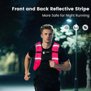 Weighted Vest for Woman Men,6lb/8lb/12lb/16lb/20Lb/25lb Weight Vest with Reflective Stripe Adjustable Buckle Strap Back Pocket Workout Strength Training Walking Jogging Running