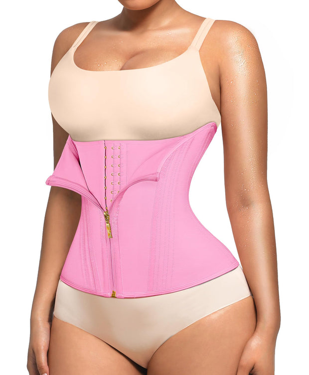 Lover-Beauty Waist Trainer for Women Tummy Control Workout Waist Cincher Corset Shapewear Body Shaper Zipper and Hooks