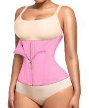 Lover-Beauty Waist Trainer for Women Tummy Control Workout Waist Cincher Corset Shapewear Body Shaper Zipper and Hooks