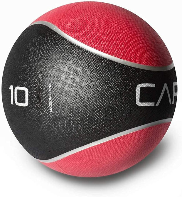 WF Athletic Supply Medicine & Exercise Ball - Durable Rubber & Consistent Weight Distribution; Comfort Textured Grip for Strength, Balance & Core Training, Multiple Choices Available