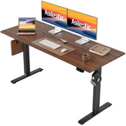 Agilestic Electric Standing Desk, 48 x 24 Inches Height Adjustable Desk, Sit Stand up for Work Office Home, Ergonomic Rising Computer Table with Memory Preset, Rustic Brown