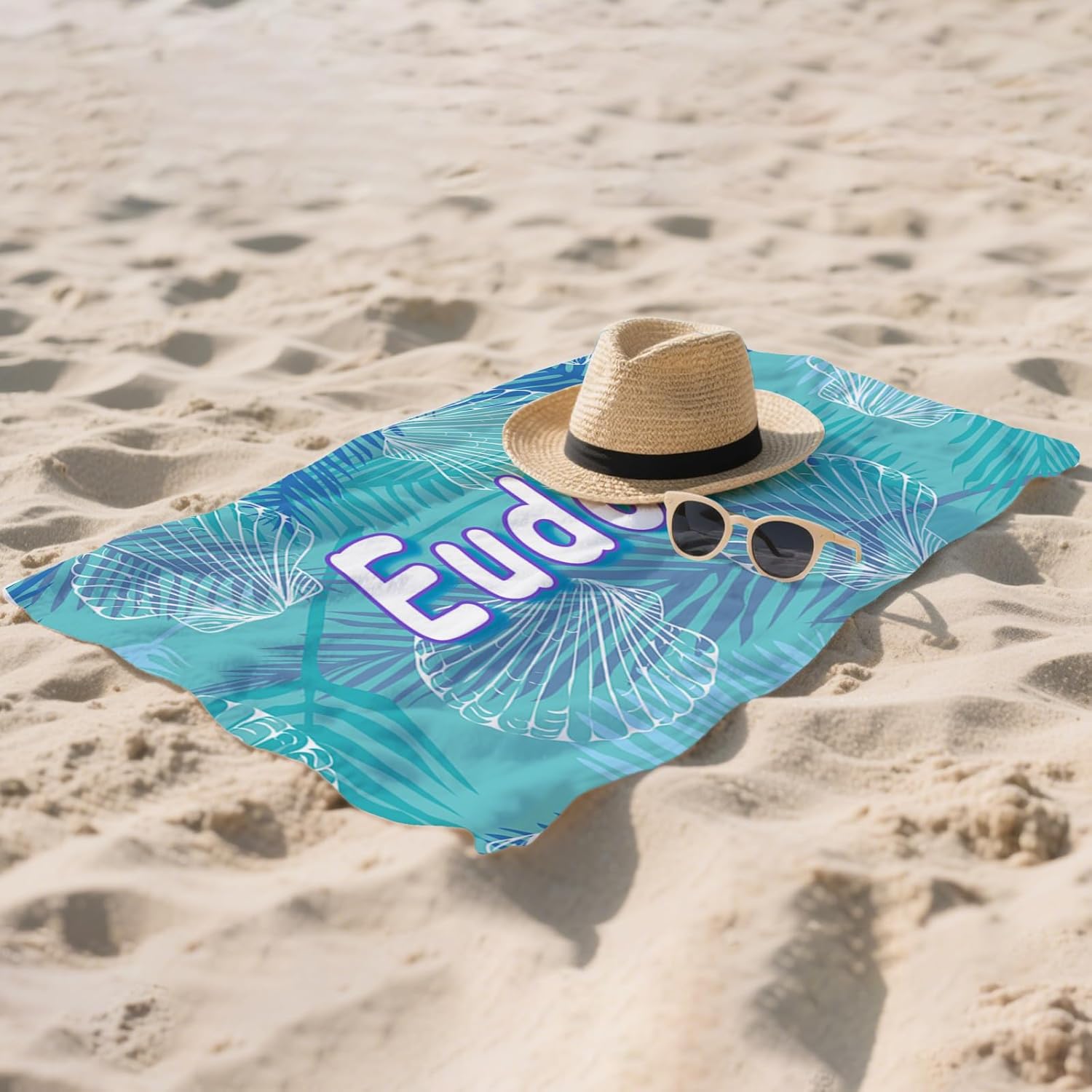 Custom Beach Towel Personalized Beach Towels Sand Free Quick Dry Pool Towels Custom Summer Beach Towels for Adults Dock and Bay Oversized Beach Camping Towels Travel Vacation Essentials Gift