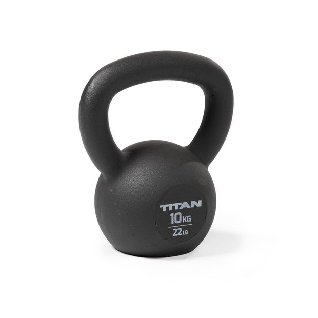 Titan Fitness Cast Iron Kettlebell, Single Piece Casting, KG and LB Markings, Full Body Workout