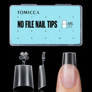 TOMICCA Short Coffin Nail Tips, 240Pcs Acrylic Half Cover Nail Tips Coffin, No C Curve Full Matte Gel Nail Tips Short, Nail Extension Tips for Beginner and Professional 12 Sizes