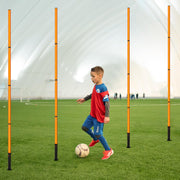 Soccer Agility Training Equipment: 6 Soccer Agility Poles, 20ft Agility Ladder, 10 Soccer Cones, 1 Jump Rope. Soccer Training Poles for Speed Training, Agility Training