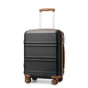 Kono 3 Piece Luggage Sets Expandable(only 28") Lightweight with Spinner Wheels TSA Lock Hardside Travel Rolling Suitcases 20in 24in 28in Carry on Pink