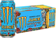Monster Energy Juice Monster Variety Pack, Pipeline Punch, Mango Loco, Pacific Punch, Energy+Juice, Energy Drink, 16 Ounce (Pack of 15)