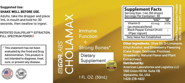 Official Cholamax Regular Strength Dietary Supplement