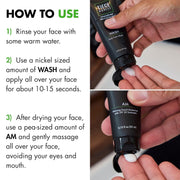 Tiege Hanley Mens Skin Care Gift Box Set, Bronze - Men's Skincare Set Includes Face Wash, Facial Moisturizer with SPF 20 Sunscreen & Moisturizing Lip Balm