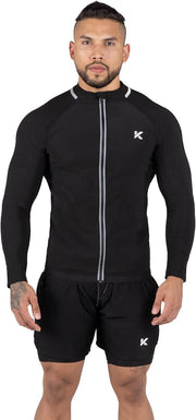 Kewlioo Pro Men's Heat Trapping Sauna Suit For Men, Sauna Long Sleeve Sauna Shirt for Gym, Workouts